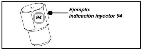DE DIETRICH DTI1102X, DTG1102X, DTI1102V - - Indicación de los inyctores - 1
