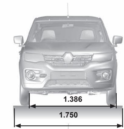 RENAULT KWID - DIMENSIONS (in metres) - 2