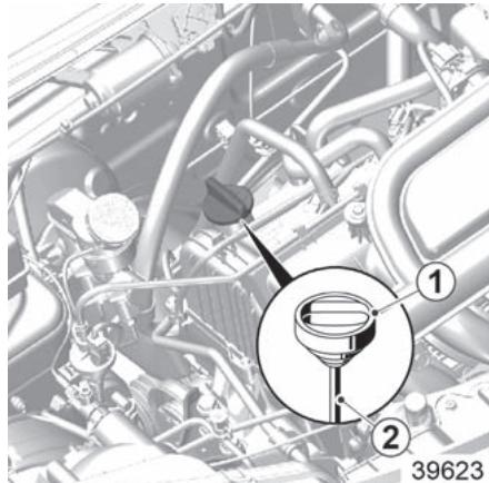 RENAULT KWID - ENGINE OIL LEVEL: topping up, filling (1/3) - 1