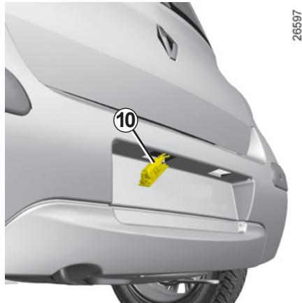RENAULT NOUVELLE TWINGO - Éclaireurs plaque d'immatriculation - 1