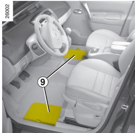 RENAULT SCENIC 2 - Tiroir de rangement 8 sous sièges avant et arrière - 1