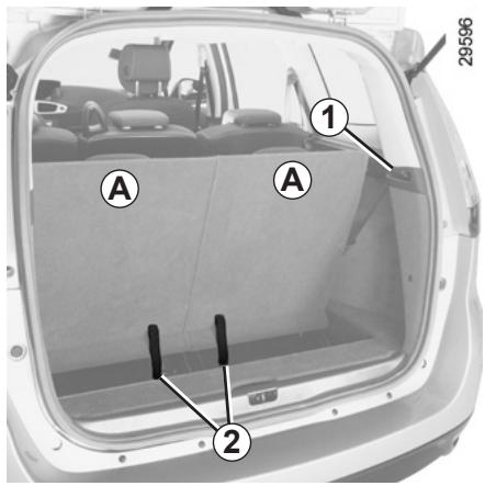 RENAULT SCENIC 3 2010 - FONCTIONNALITE DES SIÉGES ARRÊIRE : version 7 places (1/2) - 1