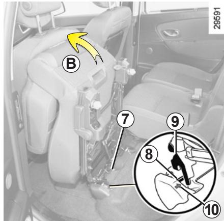 RENAULT SCENIC 3 2010 - Pour retirer un siège - 1