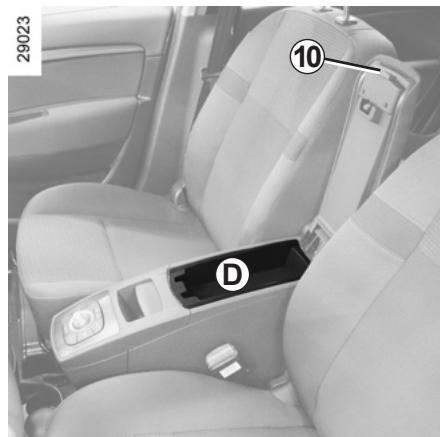RENAULT SCENIC 3 2010 - Console centrale 9 - 2