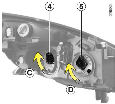 RENAULT SCENIC 3 2010 - Accès au feu de croissement côté batterie - 1