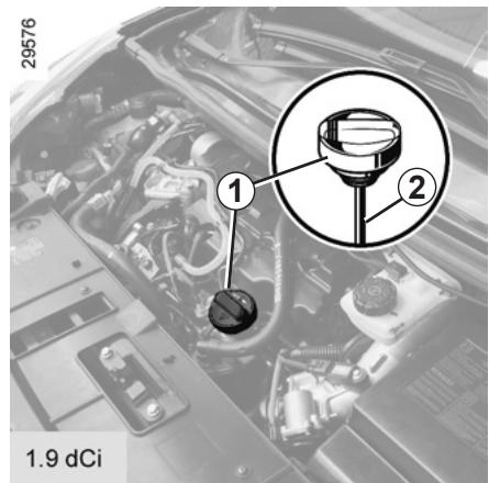 RENAULT SCENIC 3 2010 - NIVEAU HUILME MOTEUR: appoint, replissage (2/2)/VIDANGE MOTEUR - 2