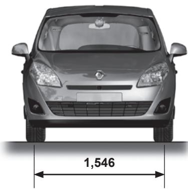 RENAULT SCENIC 3 2010 - DIMENSIONS (en metres) (1/2) - 2