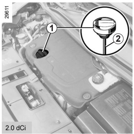 RENAULT SCENIC 3 2010 - NIVEAU HUILME MOTEUR: appoint, replissage (2/2)/VIDANGE MOTEUR - 3