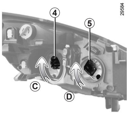 RENAULT SCENIC 3 2011 - Accès au feu de croissement côté batterie - 1