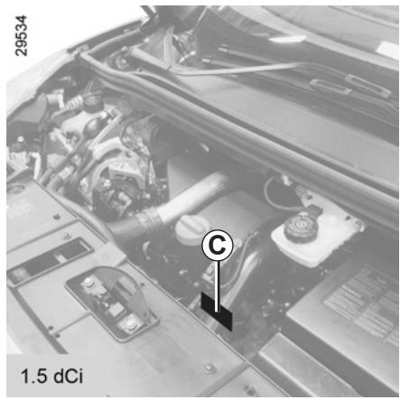 RENAULT SCENIC 3 2011 - PLAQUES D'IDENTIFICATION MOTEUR (2/2) - 2