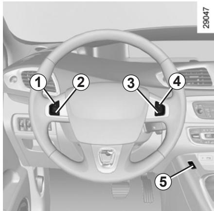 RENAULT SCENIC 3 2011 - RÉGULATEUR-LIMITEUR DE VITESSE : fonction régulateur (4/4) - 1
