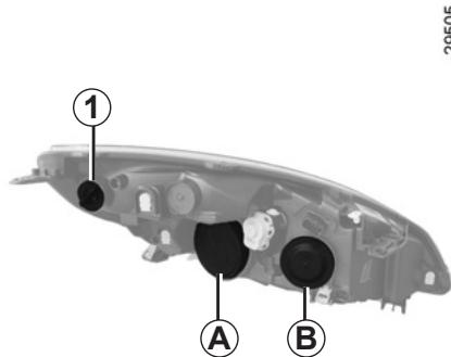 RENAULT SCENIC 3 2011 - PROJECTEURS AVANT : remplacement des lampes (1/2) - 1