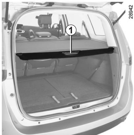 RENAULT SCENIC 3 2011 - CACHE-BAGAGES : versions châssis long - 1