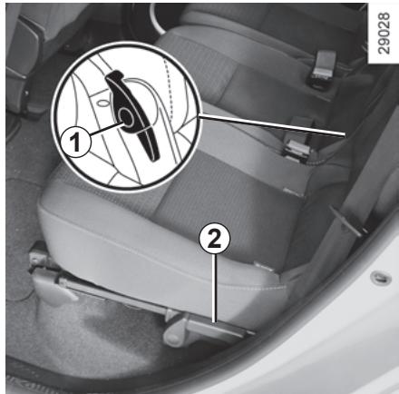 RENAULT SCENIC 3 2012 - FONCTIONNALITE DES SIÉGES ARRIÈRE (1/2) - 1