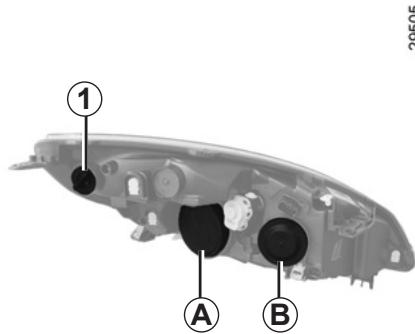 RENAULT SCENIC 3 2012 - PROJECTEURS AVANT : remplacement des lampes (1/3) - 1
