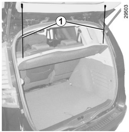 RENAULT SCENIC 3 2012 - TABLETTE ARRIÈRE : versions châssis normal - 1