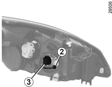 RENAULT SCENIC 3 2012 - PROJECTEURS AVANT : remplacement des lampes (1/3) - 3