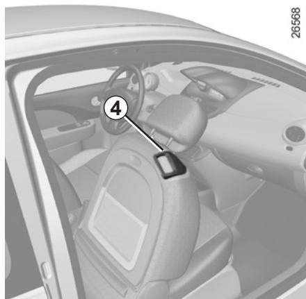 RENAULT TWINGO 2 2011 - Pour régler la hauteur de l'assise du siège conducteur - 1