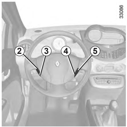 RENAULT TWINGO 2 2012 - RÉGULATEUR-LIMITEUR DE VITESSE : fonction limiteur (2/3) - 1