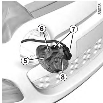 RENAULT TWINGO 2 2012 - FEUX DE BROUILLARD, FEUX DE POSITION AVANT : remplacement des lampes - 5