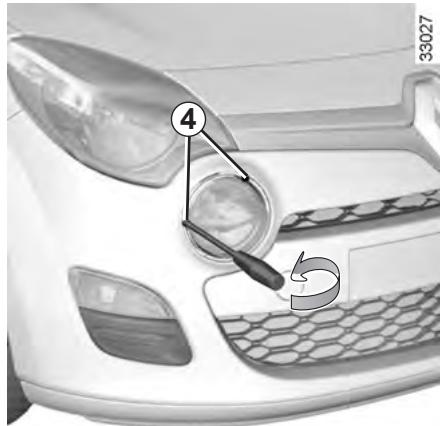 RENAULT TWINGO 2 2012 - FEUX DE BROUILLARD, FEUX DE POSITION AVANT : remplacement des lampes - 3