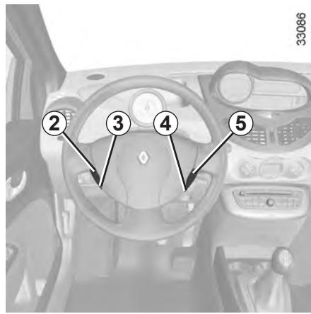 RENAULT TWINGO 2 2012 - RÉGULATEUR-LIMITEUR DE VITESSE : fonction régulateur (1/4) - 4