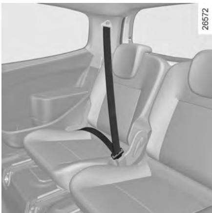 RENAULT TWINGO 2 2012 - CEINTURES DE SECURITE ARRÊRÉ - 1