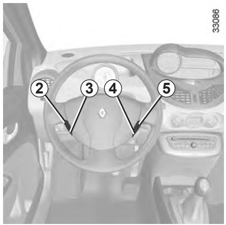 RENAULT TWINGO 2 2012 - RÉGULATEUR-LIMITEUR DE VITESSE : fonction régulateur (4/4) - 1