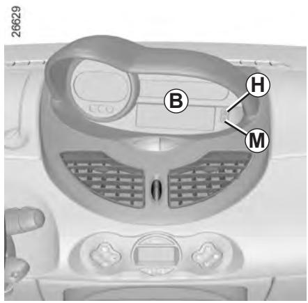 RENAULT TWINGO 2 2012 - HEURE ET TEMPERATURE EXTÉRIÉURE (2/2) - 1
