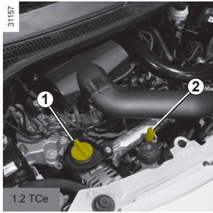 RENAULT WIND 2010 - NIVEAU D'HUILMEOTEUR:appoint, remplissage (1/2) - 1