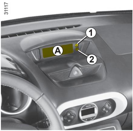 RENAULT WIND 2010 - HEURE ET TEMPERATURE EXTÉRIÉTURE - 1