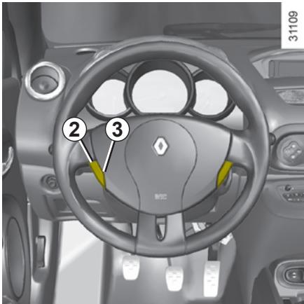 RENAULT WIND 2010 - RÉGULATEUR-LIMITEUR DE VITESSE : fonction régulateur (3/4) - 1