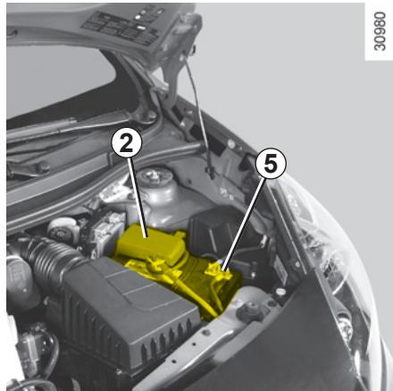 RENAULT WIND 2010 - Démarage avec la batterie d'un autre vehicule - 1