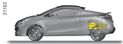 RENAULT WIND 2010 - TRANSPORT D'OBJETS DANS LE COFFRE - 1