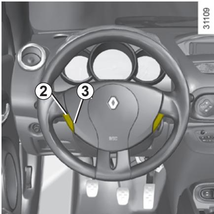 RENAULT WIND 2010 - RÉGULATEUR-LIMITEUR DE VITESSE : fonction limiteur (2/3) - 1