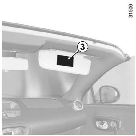 RENAULT WIND 2012 - SECURITE ENFANTS : désactivation, activation airbag passager avant (2/3) - 1