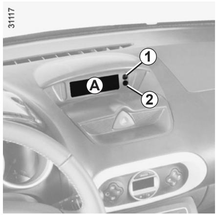 RENAULT WIND 2012 - HEURE ET TEMPERATURE EXTÉRIÉTURE - 1
