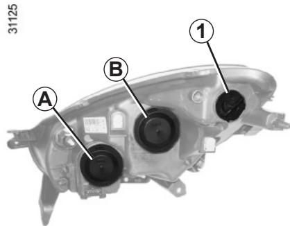 RENAULT WIND 2012 - PROJECTEURS AVANT : remplacement des lampes (1/2) - 1