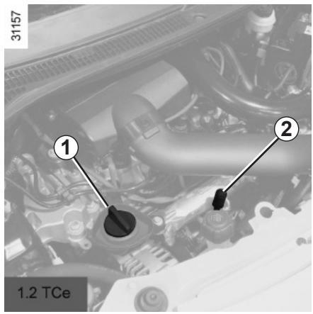 RENAULT WIND 2012 - NIVEAU D'HUILMEOTEUR:appoint, remplissage (1/2) - 1