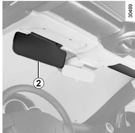 RENAULT WIND 2012 - Automatismes de fonctionnement de I'eclairage interieur (sui-vant vehicule) - 1