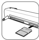 SAGEM AS1110 - Insätting av minneskort - 1