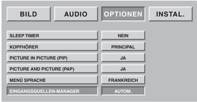 SAGEM AXIUM HTD 501 - Einstellungen des Standby-Modus - 1