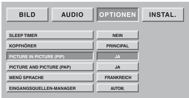 SAGEM AXIUM HTD 501 - Doppelbild-Modus-Einstellungen - 2