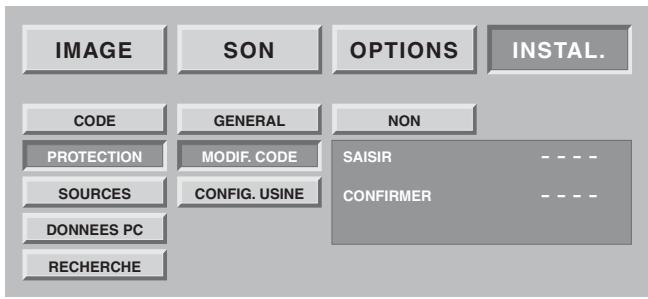 SAGEM AXIUM HTD 501 - Changement de code de protection - 2