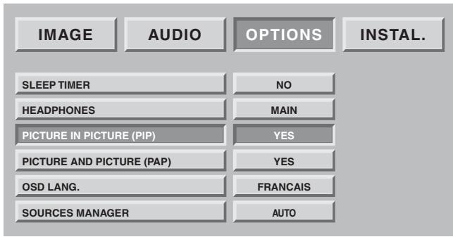 SAGEM AXIUM HTD 501 - Double picture mode tuning - 2
