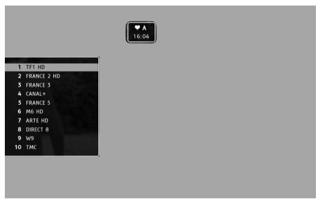 SAGEM BPRSI88-250 HD - Depuis la liste des chaînes - 1