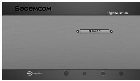 SAGEM BPRSI88-250 HD - Régionalisation - 1