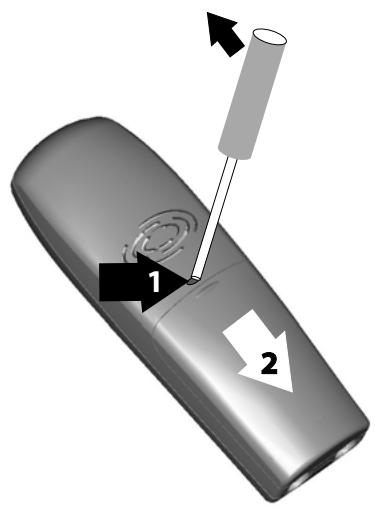 SAGEM D55T - Remplacement des batteries - 1