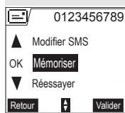 SAGEM D55T - En cas d'échec à l'envoi - 2