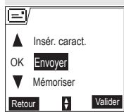 SAGEM D55T - Réalisier l'envoi - 3